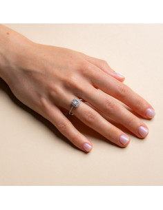 Anello Oro Bianco 18kt con Diamanti AN825007 2